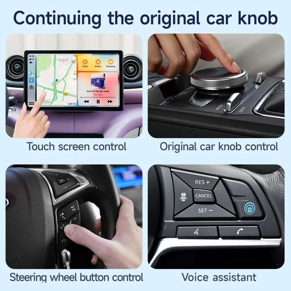Wireless CarPlay Android Auto Adapter USB Smart Dongle Mini Box Plug And Play Universal For VW  For Toyota For BMW For Honda