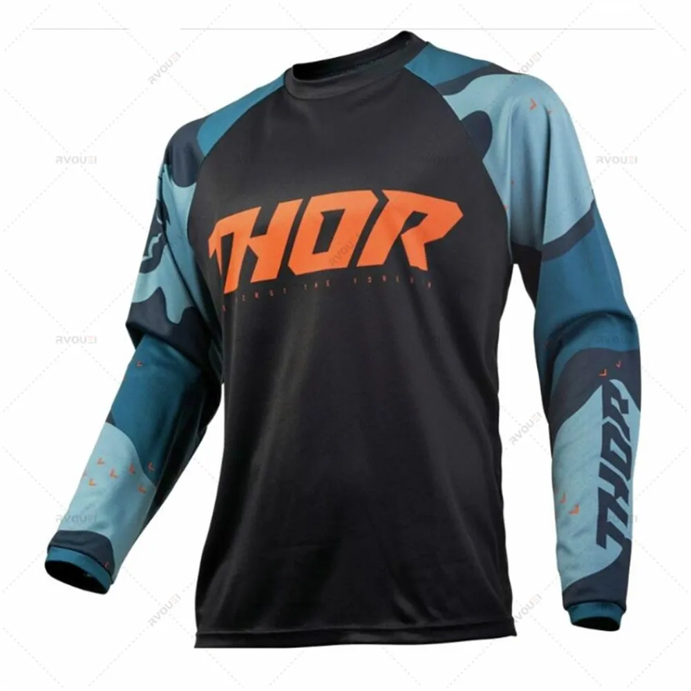thumbnail image 1 of Camiseta de descenso para equipo de ciclismo de montaña y motociclismo, nueva para carreras, MTB, todoterreno, DH, MX, camiseta de locomotora para bicicleta, cross country, 2025, 1 of 5