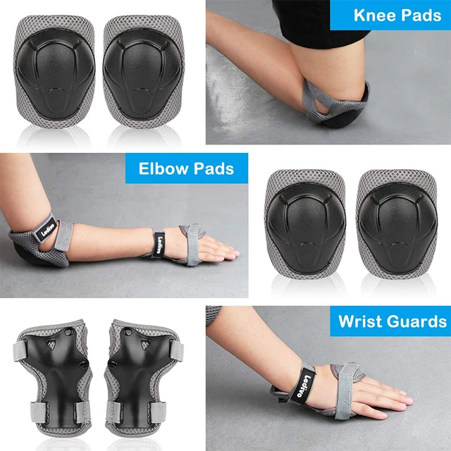 Kids Adjustable Helmet Suitable for Ages 3-14 Years Toddler Sports Protective Gear Set Knee Elbow Wrist Pads for Wheel Sports 2