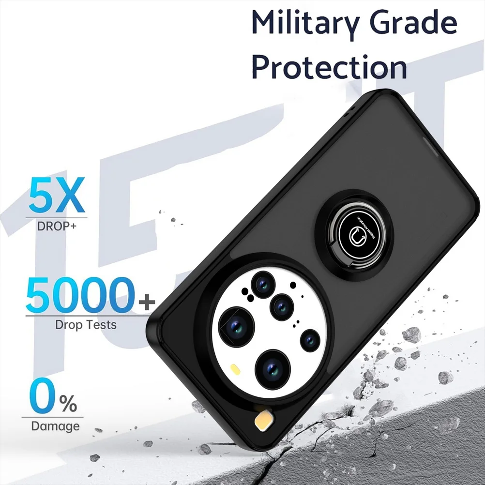 360° Rotatable Bracket Case with Finger Ring and Car Holder Attachment