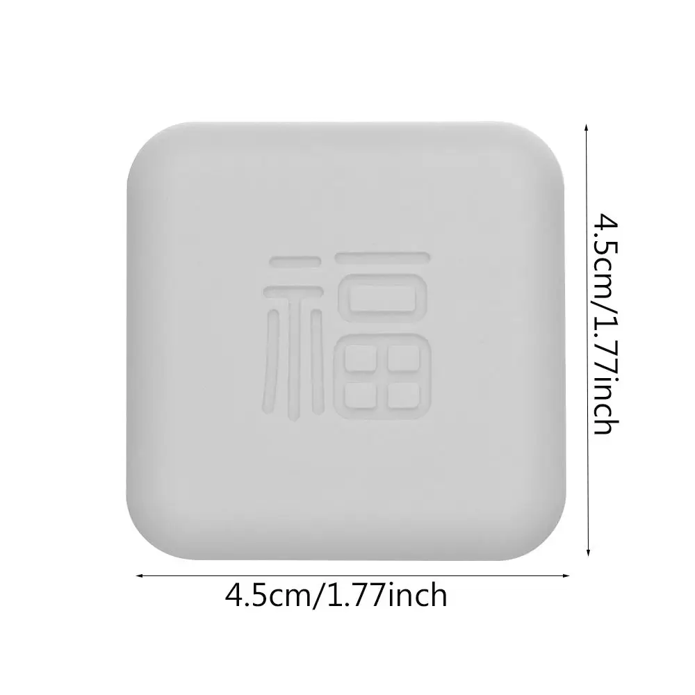 4.5cm square silicone mute door stopper self adhesive anti-collision pad door handle bumper wall furniture protector