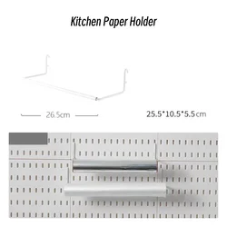 Versatile Pegboard Accessory Set for Wall Organization and Storage (Kitchen peper holder)