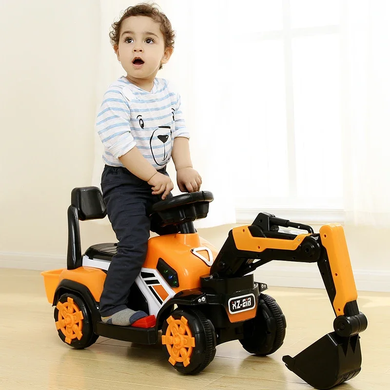 Hot Big Electric Ride On Cars Can be Sit RC cars Remote Control Excavator birthday Gifts for kids Outdoor children Sports Toys