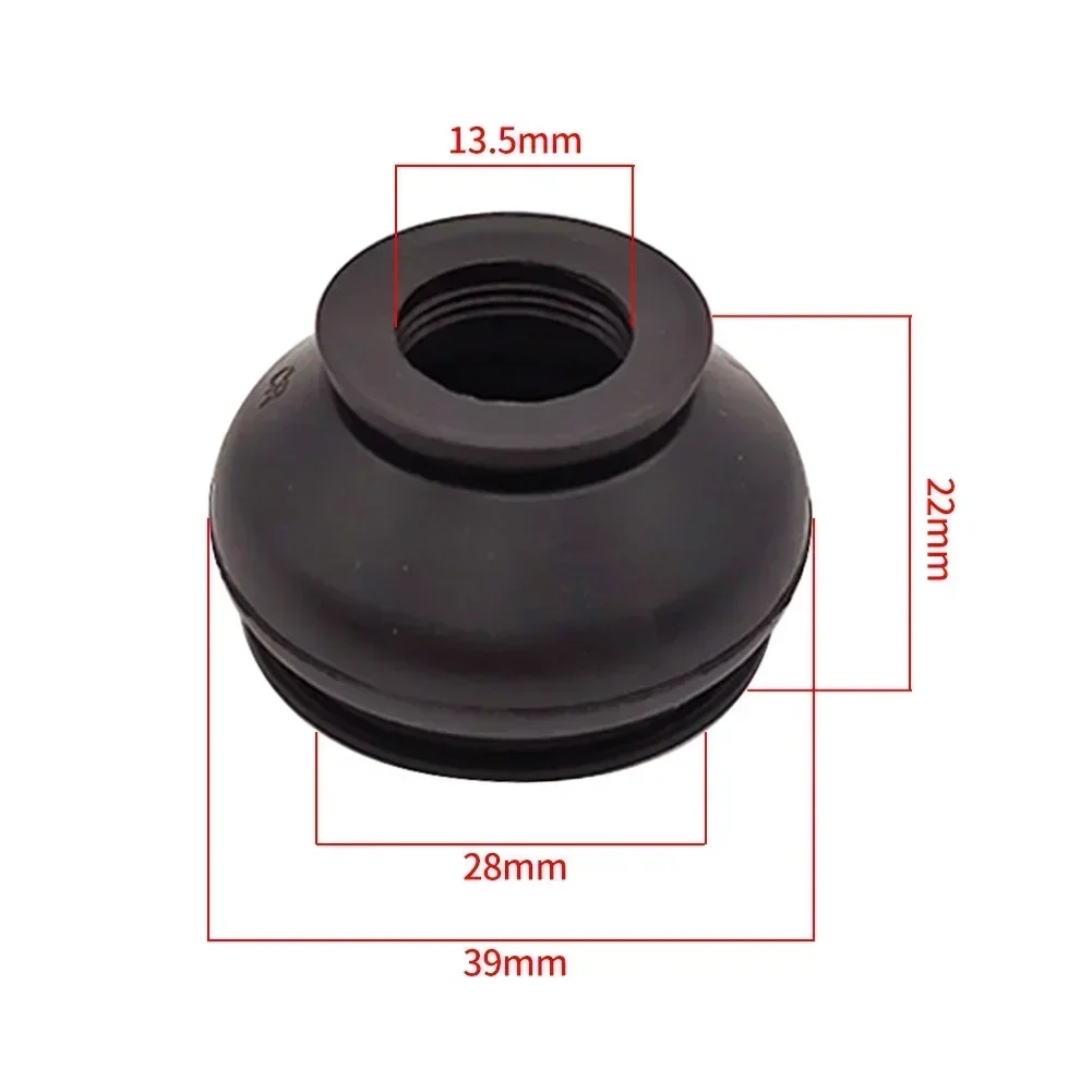 Car Suspension Parts 2pcs Dust Boot Covers Ball Joint Boots Black