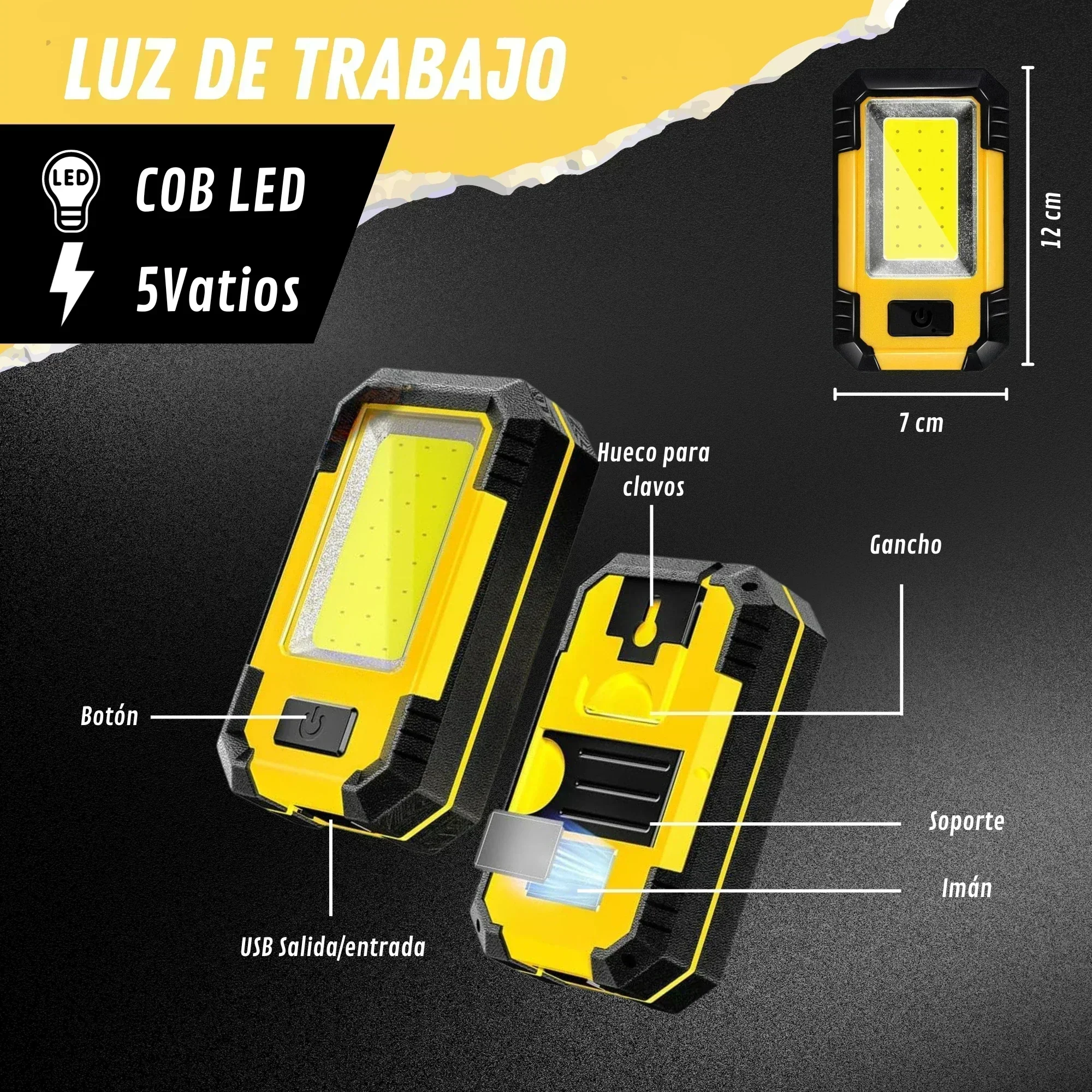 Rechargeable COB Work Light 6