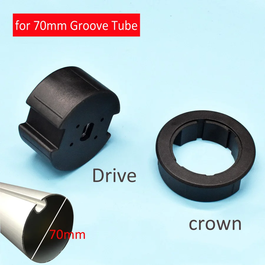 

2PCS Crown+2PCS Drive Adapter for Motorized Rolling Blinds,for A-OK Dooya Tuya tubular motor of Diameter 45mm,Dia 70mm Tube