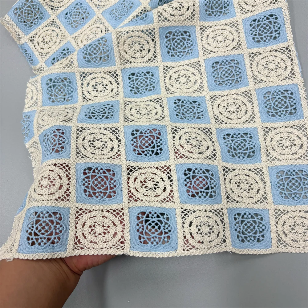 Nigerianischer Spitzenstoff im neuen Stil, 2025, hochwertige Spitze, wasserlöslich, bestickt, modischer weicher Spitzenstoff, 5 Yards – Detail 10