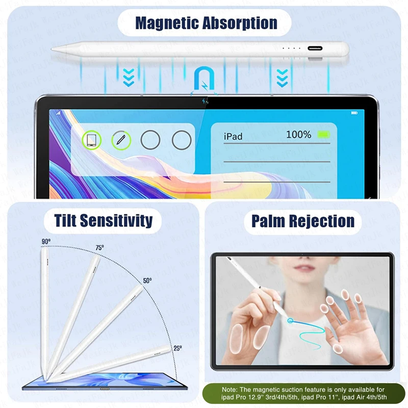 Lápis Apple Geração para Ipad Pro 11 12.9 Air 10 th Mini 20232023 Acessórios - Imagem 3