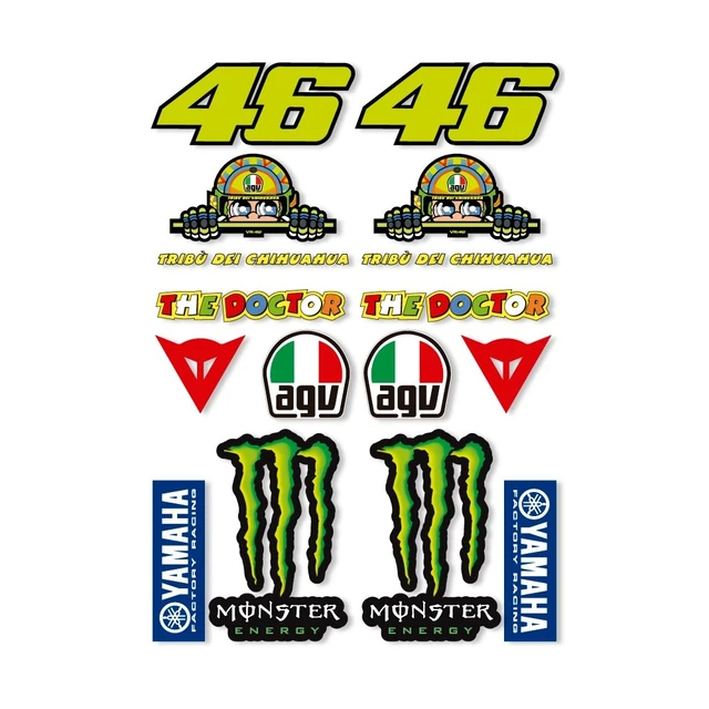 Valentino Rossi Moto GP kompatibel aufkleber kit moto rbike - AliExpress