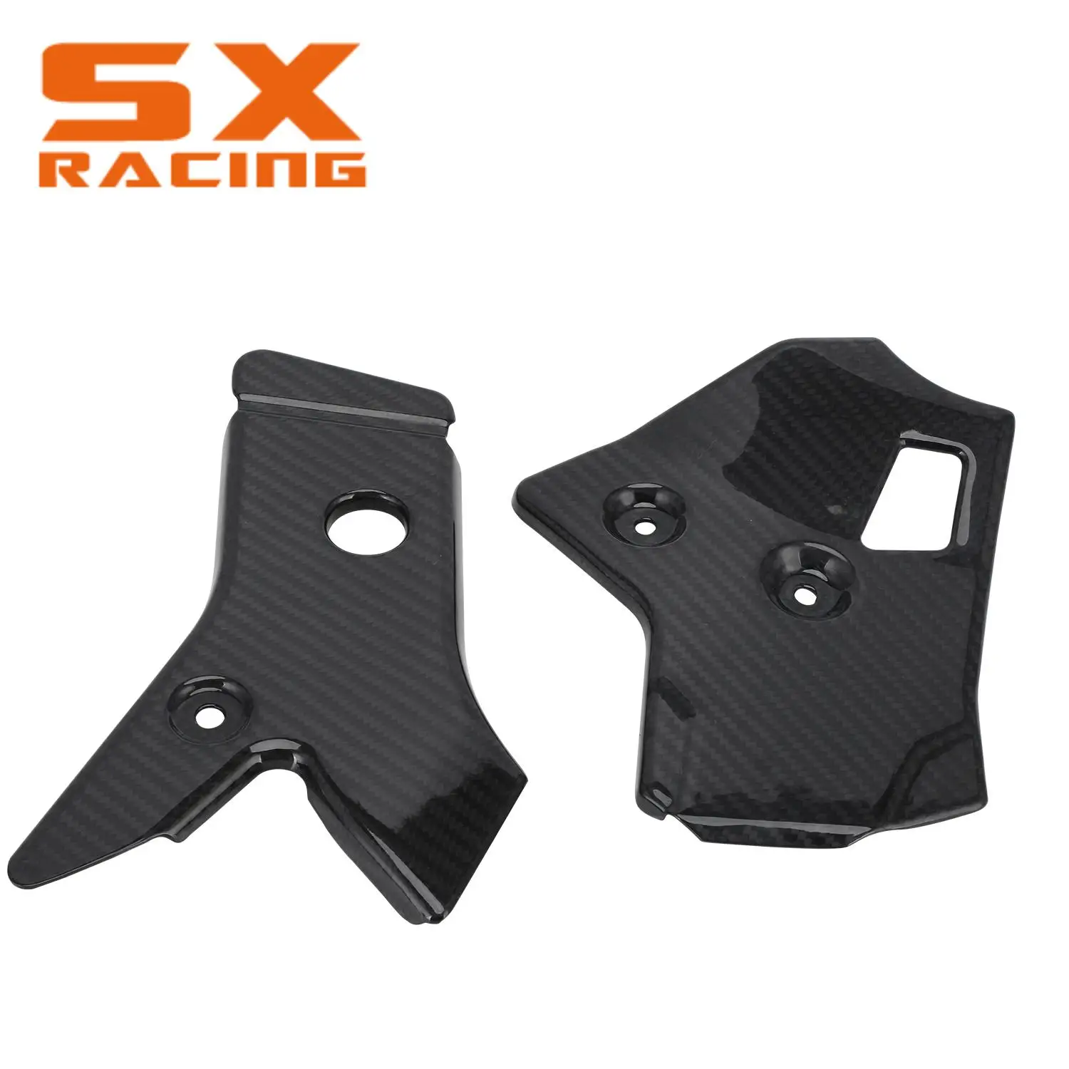 

Funparts Carbon Fiber Frame Guard Protector Cover For Honda CRF CRF250L/M CRF250RALLY 2012 2013 2014 2015 2016 2017