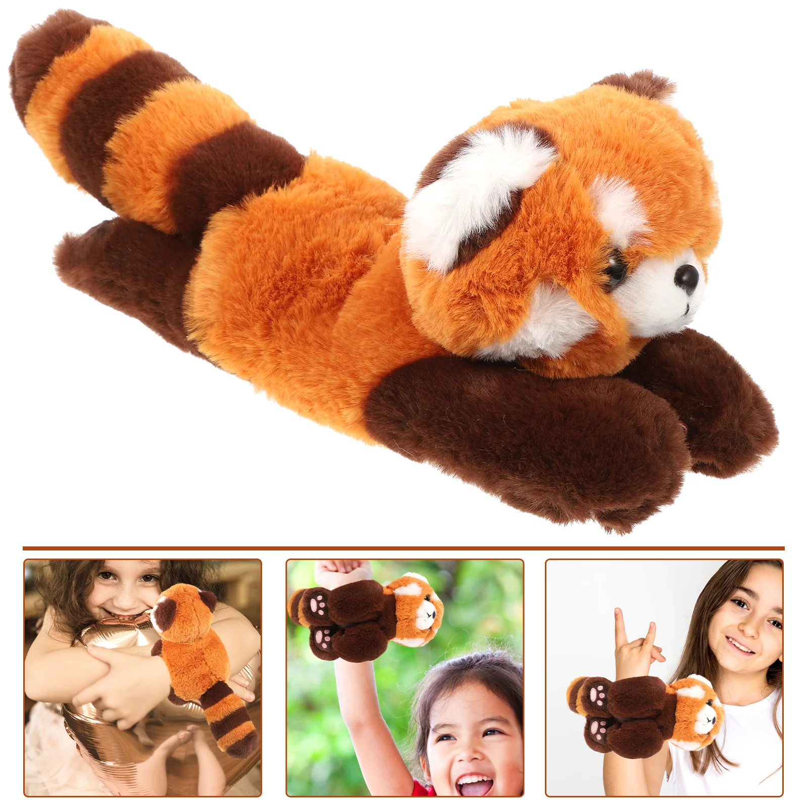 

Мягкие набивные животные для младенцев, Хлопушка-браслет, плюшевые набивные животные для младенцев, детский браслет, детские подарки на вечеринку