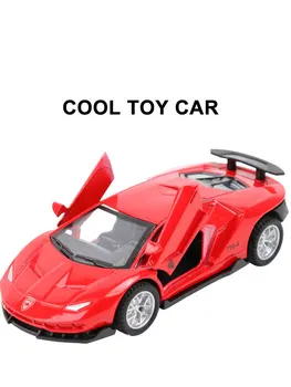 Сплав спортивный автомобиль игрушка Супер спортивный автомобиль раздвижная дверь Выдвижной Автомобиль структура Модель Детская игрушка м...