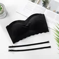 Strapless Bra Push Up Invisible Bras Tube Tops Seamless Bralette