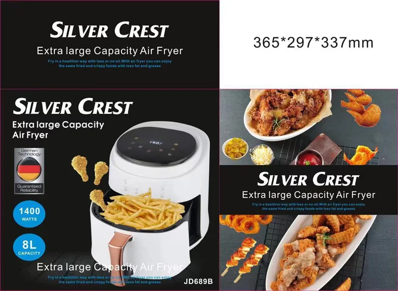 Description Picture 3 of itemAir Fryers 8L Large Capacity 360° Baking Toaster Without Oil Electric Deep Fryer Nonstick Basket Chicken Fryer Sonifer Airfryers