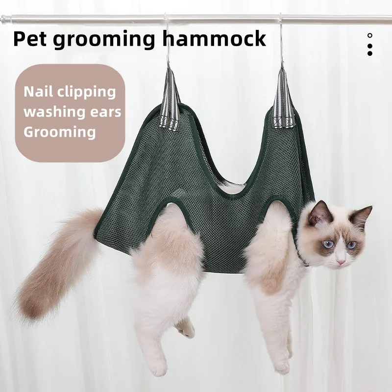 Pet Grooming Hammock Hanging Set, Corte de Unhas, Anti Scratch, Mordida, Saco Fixo, Banho, Aparar, Restringir, Beleza, Cão, Gato