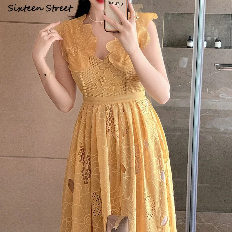 chinese dress ladies Short Yellow Lace Prom Dresses, Short Yellow Lace Formal Homecoming Dr