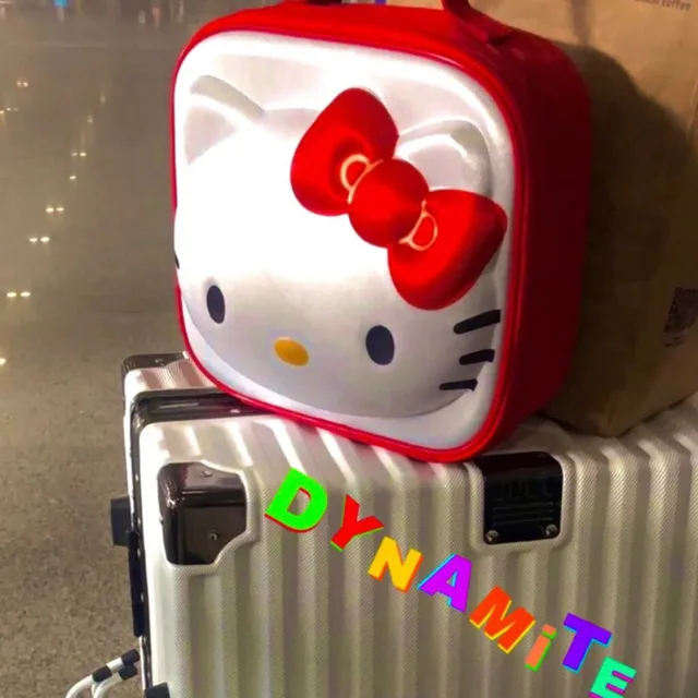 Sanrio Anime Hello Kitty Sminktáska Tároló Táska Ins Stílusú Aranyos Kawaii Lány Rajzfilm Nagy Értékű Multifunkcionális Piknik Mosás - Image 3