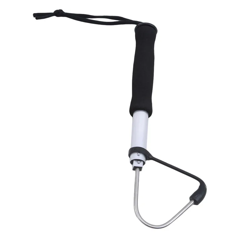 120cmTelescopicFishGaffStainlessSteelHookIceSeaFishingSpear