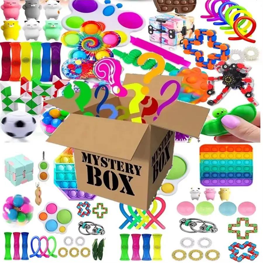 Verrassingsdoos met 6-50 willekeurige mysterycadeautjes, 300 verschillende fidget-sets en antistressspeelgoed voor kinderen._voghion.com