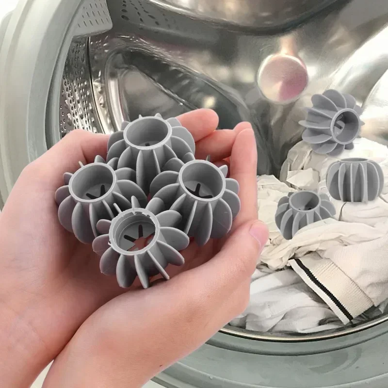 5/10Pcs Silicone Laundry Ball Reusable Anti-tangle Clothes Cleaning Ball Washing Machine Removal Hair Catcher cleaning tools laundry ball laundry hair catcher