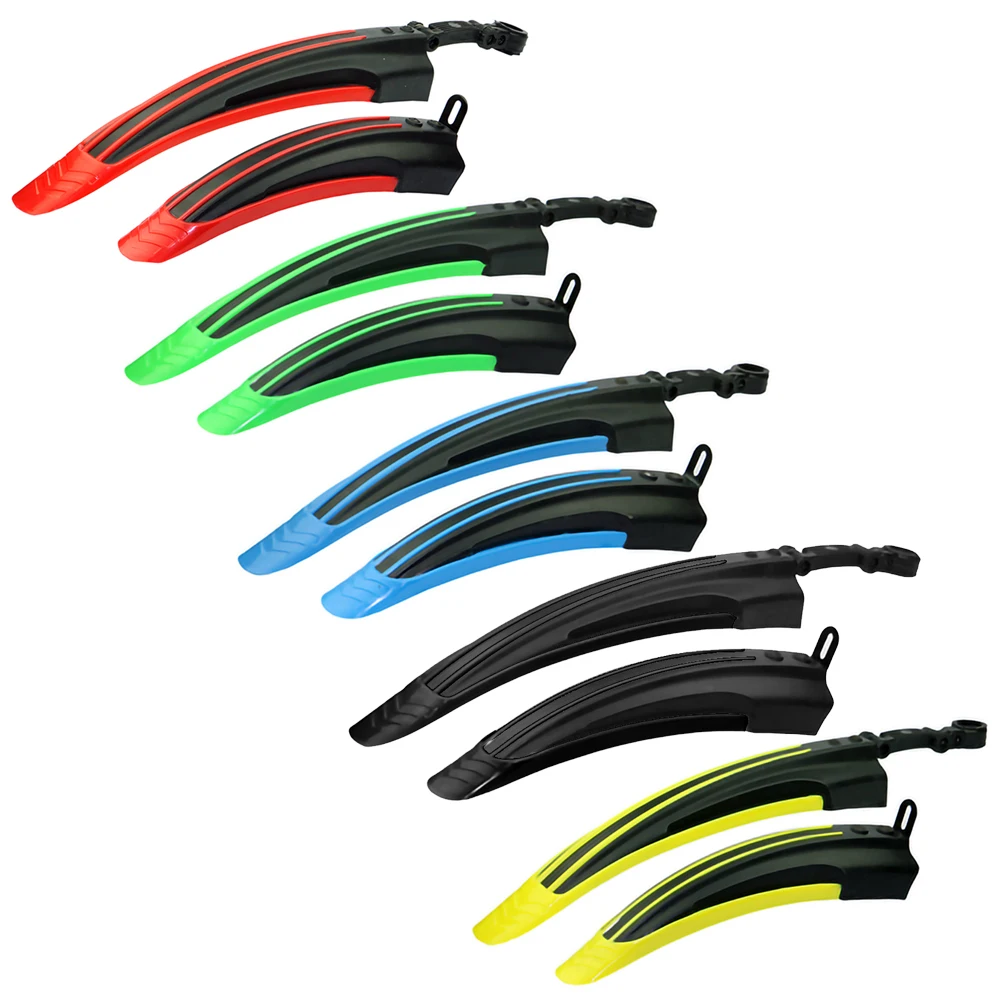 2pcs Universal Adjustable Mountain Bike Mudguard Wings Set Front Rear Wheel Water Mud Guards Fenders Cycling Equipment bicycle fender