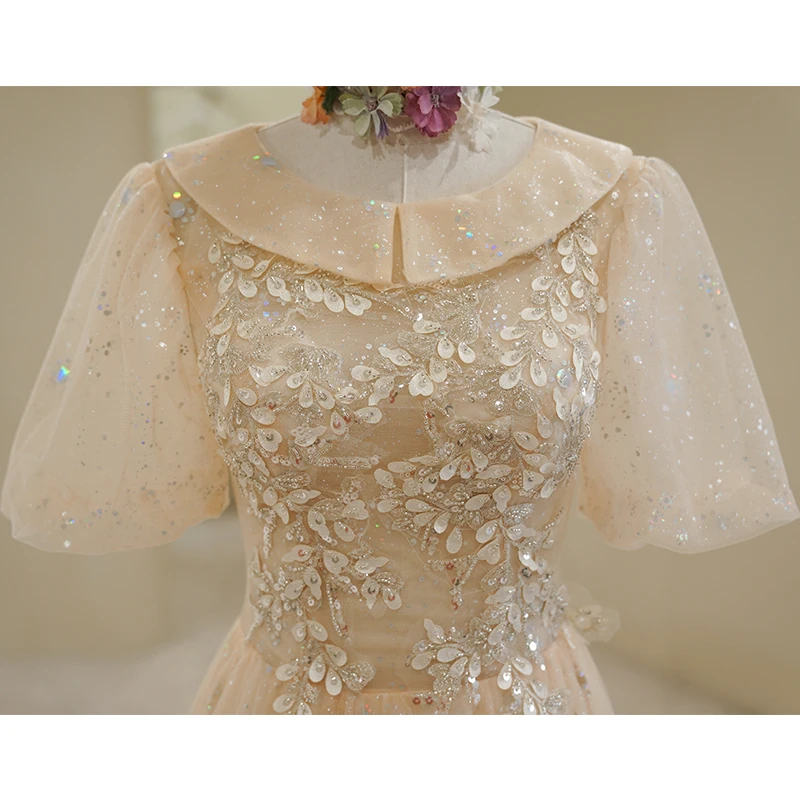 

light champagne quinceañera ball gown court medieval dress renaissance Gown queen Victoria/Marie/ Belle/opera gown