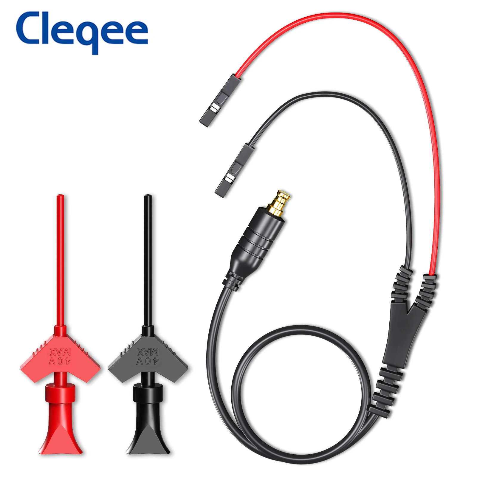 Cleqee MCX-C Oscilloscope Probe IC Test Hook Clip Mini Pocket Oscilloscope Equipment Test Lead 40V DS203 DS202 DSO201 oscilloscope probe test probe lead cable