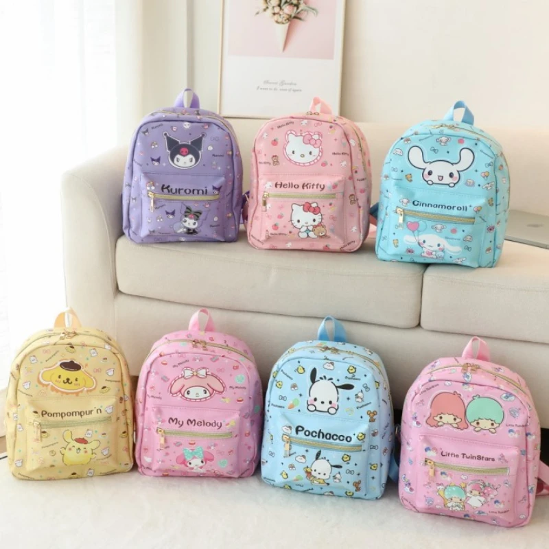 

Модный повседневный мультяшный рюкзак Sanrio понравико Kuromi для женщин, милый дорожный рюкзак для хранения, подарок на день рождения