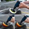 12pcs 3 Inch Polishing Drill Pad Kit Car Sponge Foam Buffing Polishing Machine Pad Set for Car Polishing Waxing Sealing Glaze 2