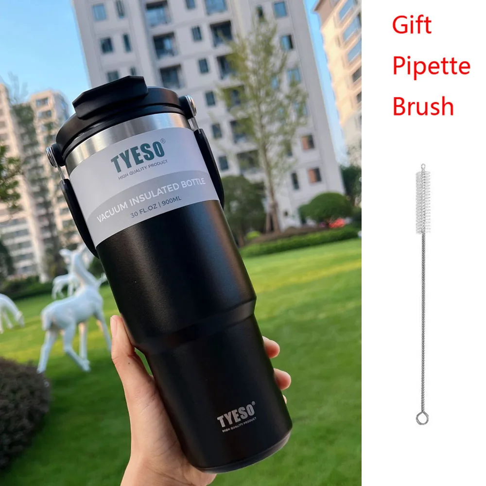 Tyeso Stainless Steel Coffee Cup Cold And Hot Double-layer Insulated Cup Tumbler Thermo Water Bottle Car Travel Mug Vacuum Flask 5 S26158cf0f7fc4fc997adeadac7409a09Z