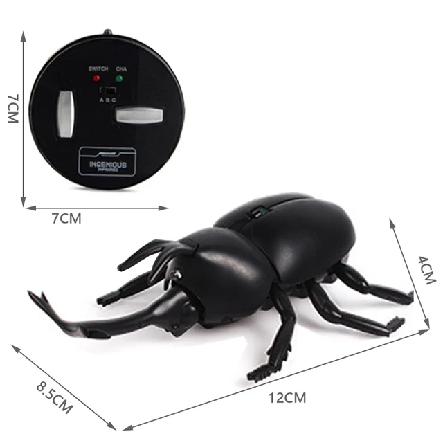 Remote Control Hercules Tricky Electric Simulation RC Insect Model Battle Children's Halloween Toy For Fun