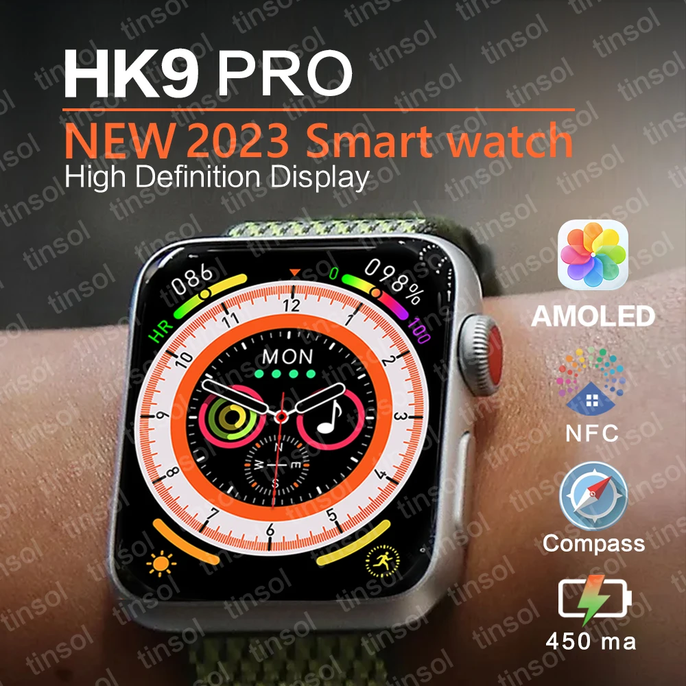 2023-HK9-Pro-Smart-Watch-Men-Amoled-2-0-Screen-Waterproof-Smartwatch ...