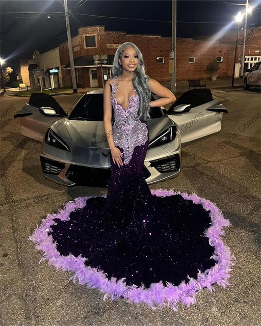 long dark purple prom dresses Royal Purple Prom Dresses Dark Purple Purple Evening Wear Long Off The Shoulder Prom Dresses