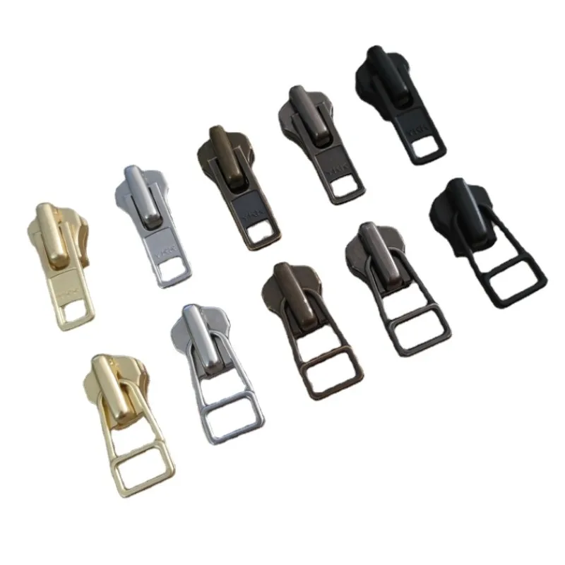 

20pcs/Lot 8# Auto Lock Large YKK Metal Zipper Pull Slider Antique for Coat Jacket Repair Tailor Sewing Accessory