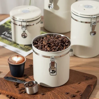 Airtight Stainless Coffee Jar 1