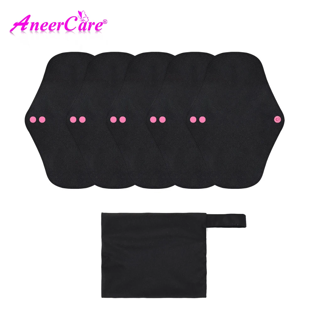 Reusable Pads Set 4 Sizes for Menstrual Use