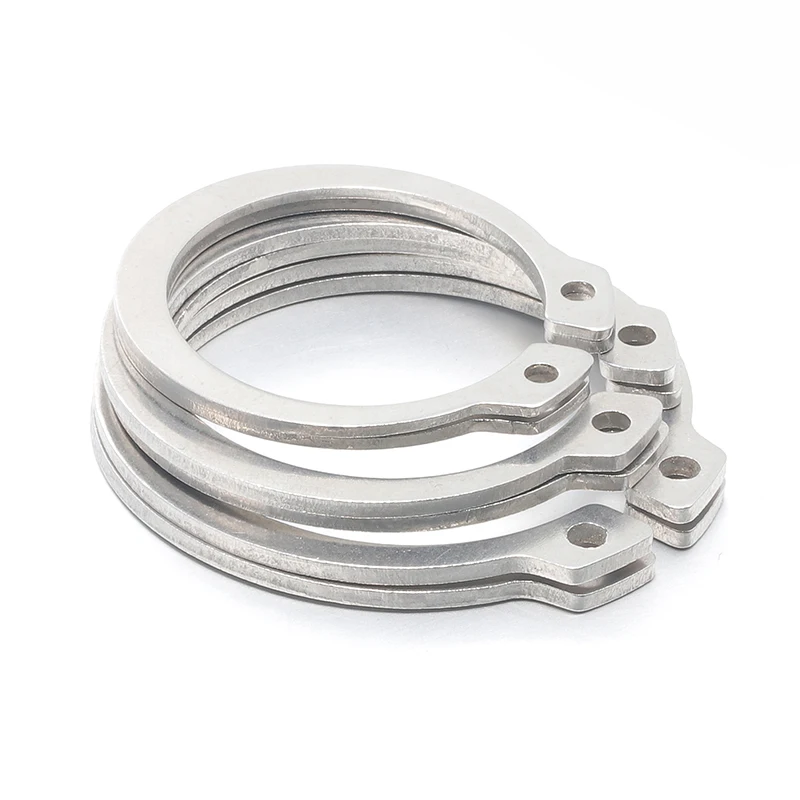 10-245pcs M6-M30 304 Stainless Steel E Type Open Internal Circlip Shaft Retaining Clip Snap Ring For Hole Assortment Kit Set
