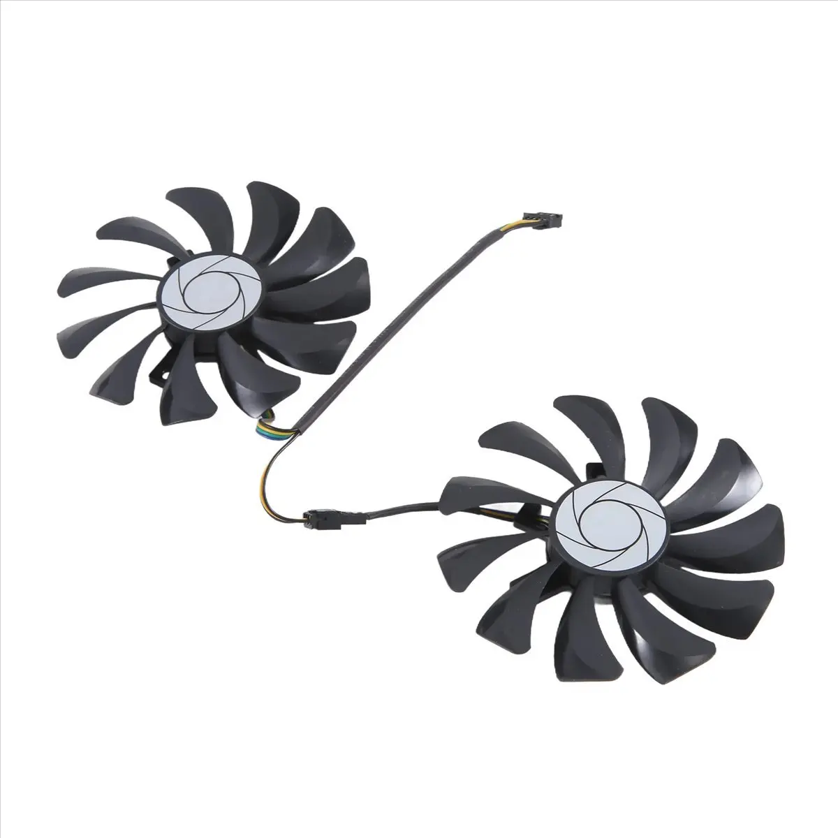 ABGN 새로운 1쌍 그래픽 카드 팬 85Mm Ha9010H12F-Z 4핀 쿨러 팬 교체품 (Gtx 1060 Oc 6G, Gtx 960, P106-100, P106, Gtx1060 호환)