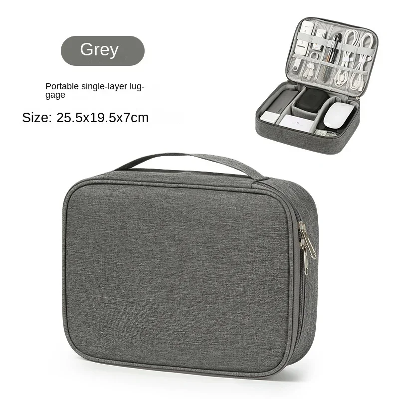 Compact Waterproof Travel Cable Organizer - Portable USB Charger and Storage Solution