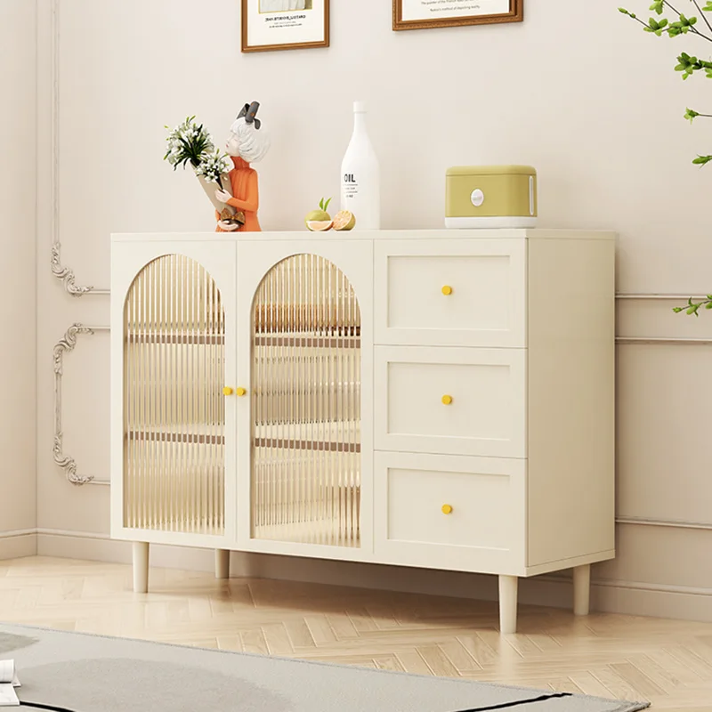 Space Saving Sideboards Kitchen Cabinet Buffet Corner Nordic White Sideboards Storage Locker Armario Cozinha Furniture YX50SD