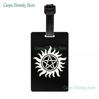 Supernatural Luggage Tag With Name Card Supernatural Winchester Dean Winchester Sam Cover ID Label for Travel Bag Suitcase 1
