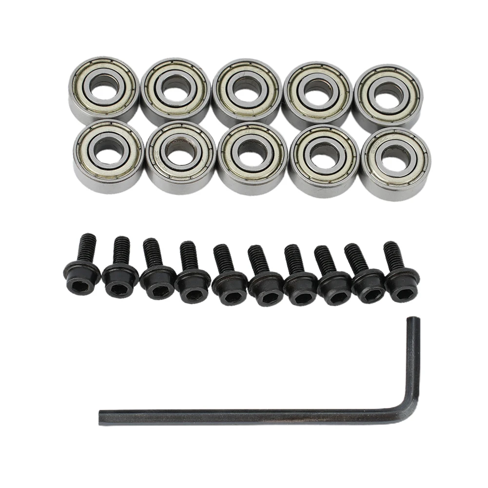 

Router Bit Bearing Top Shank Steel For Flush Trim Inner 4.76 Outer 12.7mm Screws Router Bit Bearing Kit For Milling Head Holder