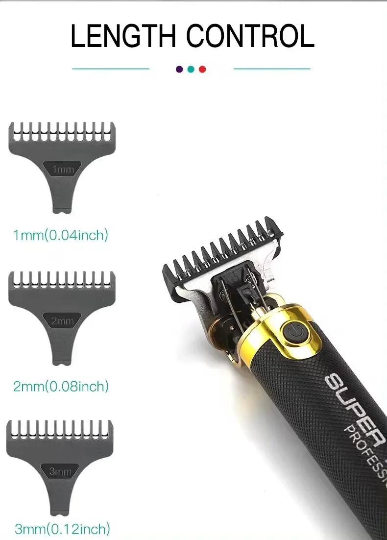 VGR V-082 Hair Clipper Back View