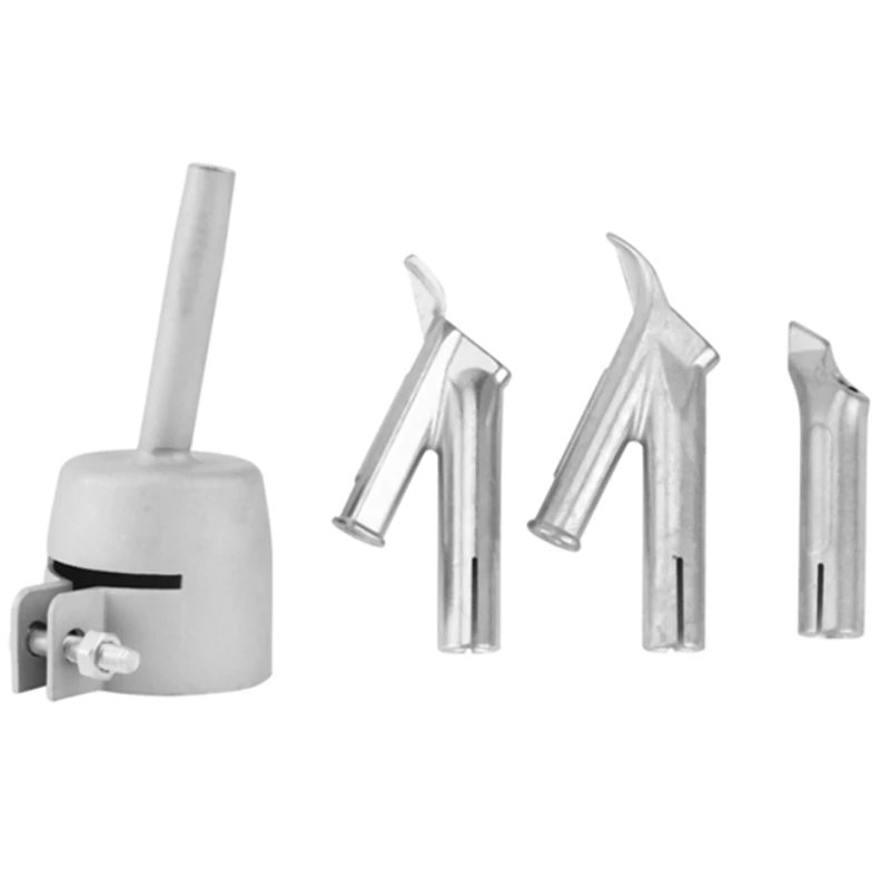 

4Pcs Speed Welding Nozzles For Vinyl Pvc Plastic Hot Air Blower Triple-Cornered Speed Nozzle Round Welding Head Y Type