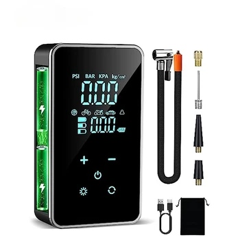 BUVAYE Mini Car Tire Inflator Pump Portable Electric Pump Multifunctional Automatic High-pressure Flushing Air Compressor 1