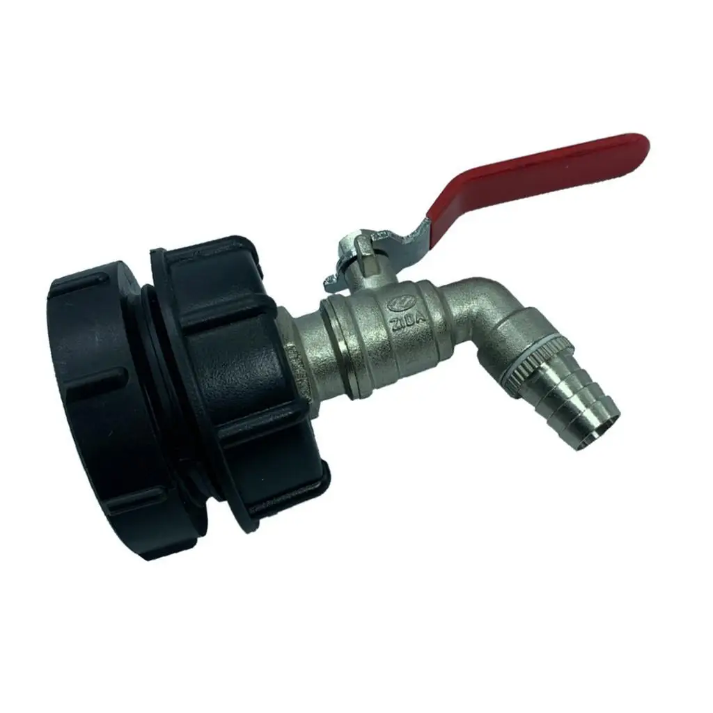 

IBC Tote Tank Adapter 2 Fine 62mm Thread Straight Water Valve Parts 16mm
