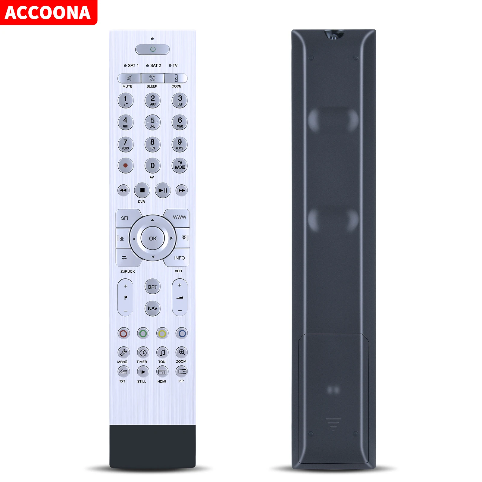 

Пульт дистанционного управления для TECHNISAT PVR235S DIGIPAL 2, DIGIPAL 2 TX, DIGITSIM S2 , 000X4721, 000X4756, AIRSTAR TELESTICK T1