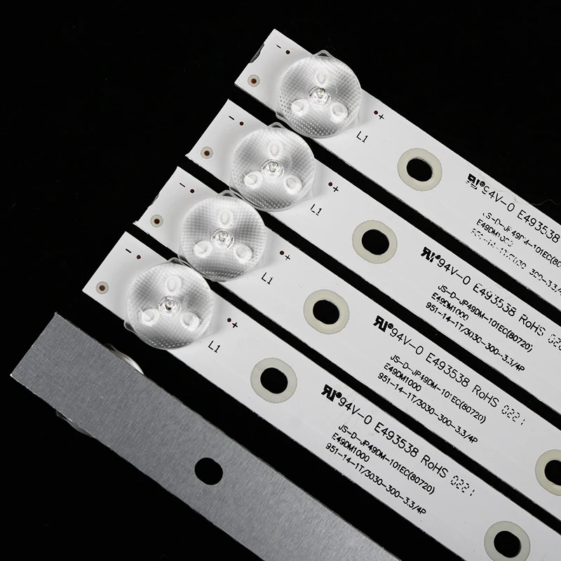 TV LED Ʈ Ʈ, E493538, JS-D-JP49DM-101EC, 80720, E49DM1000, 951-14-1T, 10LED, 49 ġ, 5  Ʈ