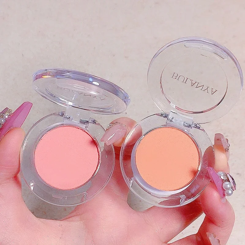 Monochrome Soft Matte Blush Highlighter Orange Peach Pink Natural Red Rouge Cheek Purple Blue Nude Makeup Face Brightening powder blusher blush powder facial blusher monochrome blush