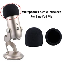 Microphone Sponge Foam Cover,Foam Microphone Windscreen for Blue Yeti Condenser Microphone Cover Pop Filter Mic Cover Windshield